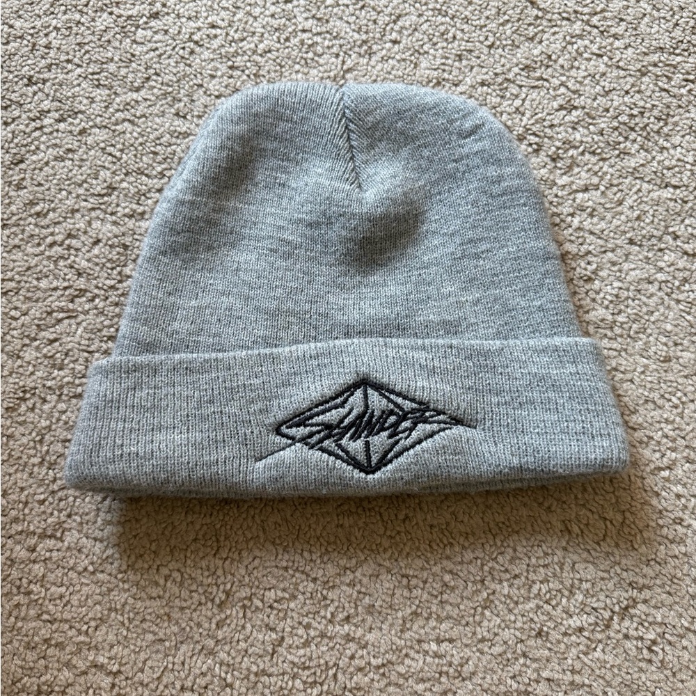 slander - edm gray beanie